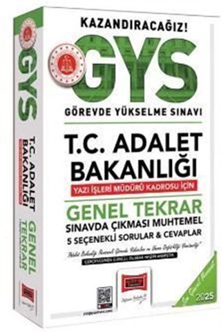 2025 T.C Adalet Bakanlığı Yazı İşleri Müdürü Kadrosu İçin Genel Tekrar