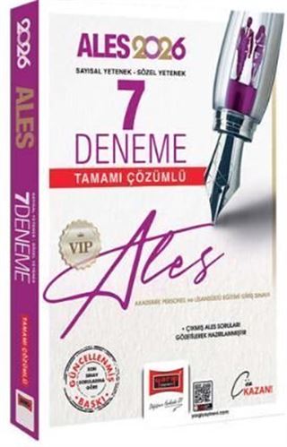 2026 ALES VIP Sayısal-Sözel Yetenek Tamamı Çözümlü 7 Deneme