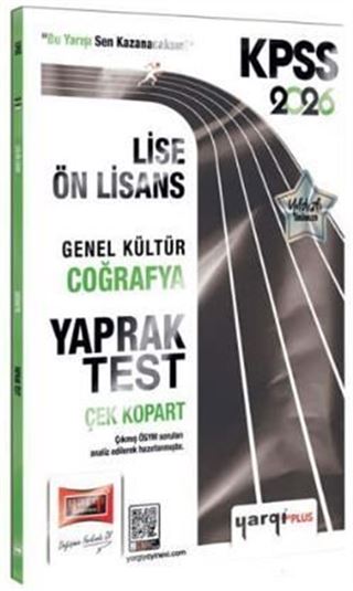 2026 KPSS Lise-Ön Lisans Genel Kültür Coğrafya Çek Kopart Yaprak Test