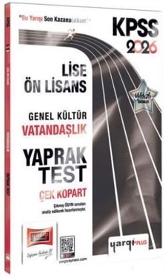 2026 KPSS Lise-Ön Lisans Genel Kültür Vatandaşlık Çek Kopart Yaprak Test