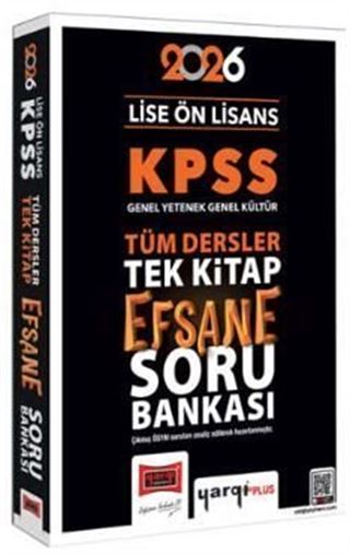 2026 KPSS Lise Ön Lisans GK-GY Tüm Dersler Tek Kitap Efsane Soru Bankası