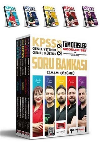 2026 KPSS Genel Yetenek Genel Kültür Tüm Dersler Tamamı Çözümlü Modüler Soru Bankası Seti (5 Kitap)