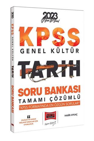 Yargı Yayınları 2023 KPSS (Polislik ve Kurum Mülakat Sınavları İçin) Genel Kültür Tarih Tamamı Çözümlü Soru Bankası