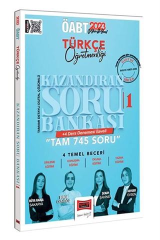 Yargı yayınları 2023 ÖABT Türkçe Öğretmenliği Kazandıran 1 Tamamı Detaylı Dijital Çözümlü Soru Bankası +4 Ders Denemesi İlaveli