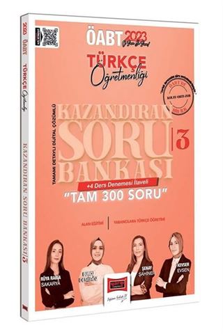 Yargı Yayınları 2023 ÖABT Türkçe Öğretmenliği Kazandıran 3 Tamamı Detaylı Dijital Çözümlü Soru Bankası +4 Ders Denemesi İlaveli