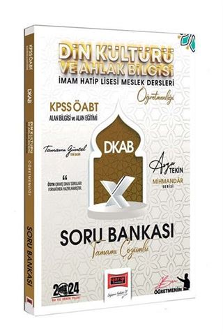 2024 KPSS ÖABT Mihmandar Serisi (Asya Tekin) DKAB - Din Kültürü ve Ahlak Bilgisi Öğretmenliği Tamamı Çözümlü Soru Bankası