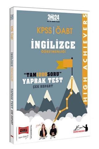 2024 ÖABT İngilizce Çek Kopart Yaprak Test
