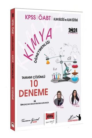 2024 ÖABT Kimya Tamamı Çözümlü 10 Deneme Sınavı