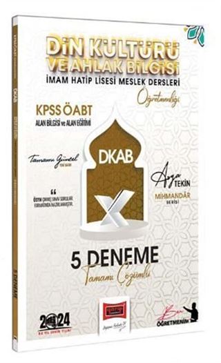 2024 KPSS ÖABT Din Kültürü ve Ahlak Bilgisi Mihmandar Serisi 5 Deneme