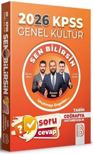 2026 KPSS Genel Kültür Sen Bilirsin Tarih-Coğrafya-Vatandaşlık Soru Cevap Kitabı