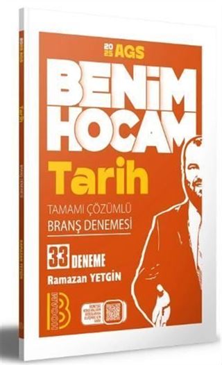 2025 AGS Tarih Tamamı Çözümlü 33 Branş Deneme Benim Hocam Yayınları