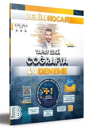 TYT Yapay Zeka Coğrafya 40 Deneme Benim Hocam Yayınları