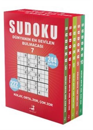 Sudoku Dünyanın En Sevilen Bulmacası 5 Kitap Set (6-7-8-9-10)
