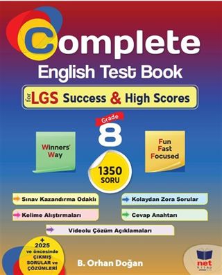 Complete English Test Book for LGS Success
