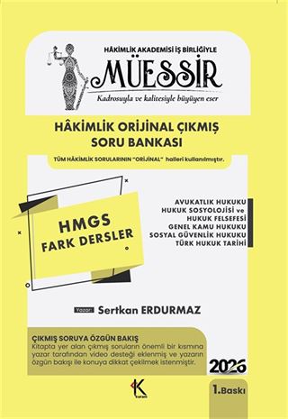 Müessir HMGS Fark Dersler Çıkmış Soru Bankası