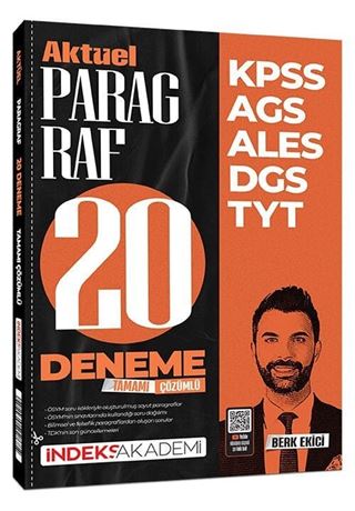 KPSS MEB-AGS ALES DGS TYT Aktüel Paragraf 20 Deneme Çözümlü