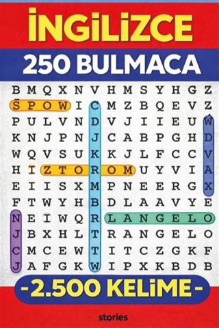 İngilizce 250 Bulmaca -2,500 Kelime-