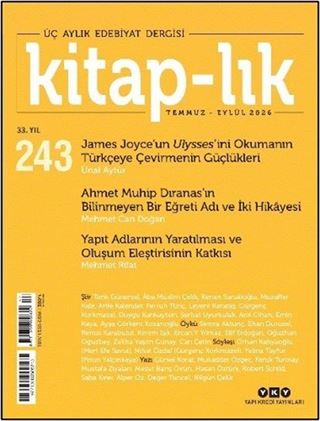 Kitaplık 243 / Temmuz - Eylül 2026
