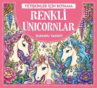 Renkli Unicornlar / Yetişkinler İçin Boyama