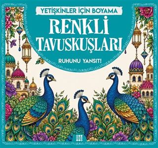 Renkli Tavuskuşlar / Yetişkinler İçin Boyama