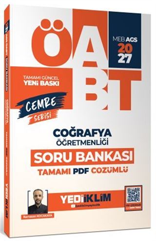 2027 MEB AGS ÖABT Cemre Serisi Coğrafya Öğretmenliği Tamamı Çözümlü Soru Bankası