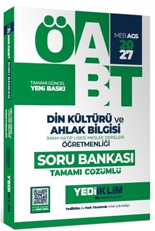 2027 MEB AGS ÖABT Din Kültürü ve Ahlak Bilgisi Öğretmenliği Tamamı Çözümlü Soru Bankası