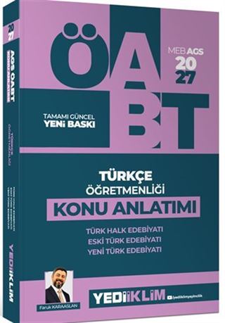 2027 MEB AGS ÖABT Türkçe Öğretmenliği Türk Halk Edebiyatı, Yeni Türk Edebiyatı, Eski Türk Edebiyatı Konu Anlatımı