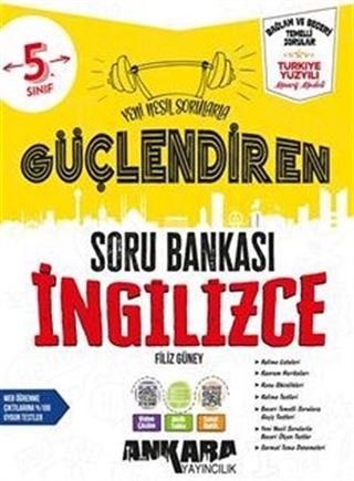 5. Sınıf Güçlendiren İngilizce Soru Bankası (Video Çözümlü)
