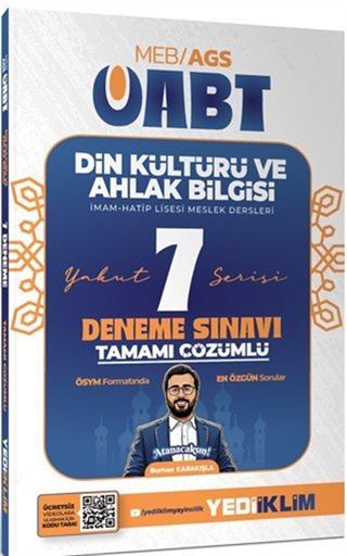 2027 MEB AGS ÖABT Yakut Din Kültürü Ve Ahlak Bilgisi Tamamı Çözümlü 7 Deneme Sınavı