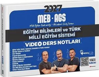 2027 MEB-AGS Eğitim Bilimleri ve Türk Milli Eğitim Sistemi Video Ders Notları