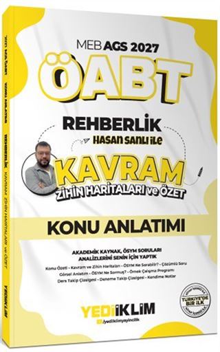 2027 MEB AGS ÖABT Hasan Sanlı İle Rehberlik Kavram Zihin Haritaları Ve Özet Konu Anlatım