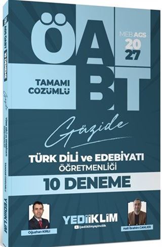 2027 MEB AGS ÖABT Güzide Türk Dili ve Edebiyatı Öğretmenliği Tamamı Çözümlü 10 Deneme