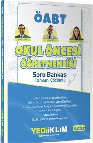 2027 MEB AGS ÖABT Okul Öncesi Öğretmenliği Tamamı Çözümlü Soru Bankası-Cilt 3