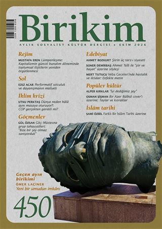 Birikim Dergisi Sayı: 450 Ekim 2026