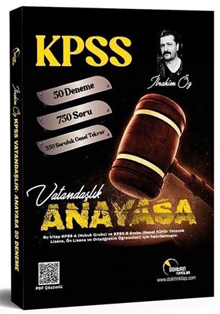 KPSS Vatandaşlık 50 Deneme ve Genel Tekrar Testi Çözümlü