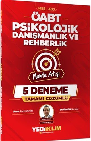2027 MEB AGS ÖABT Nokta Atışı Psikolojik Danışmanlık ve Rehberlik Tamamı Çözümlü 5 Deneme