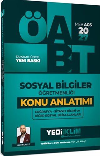 2027 MEB AGS ÖABT Sosyal Bilgiler Öğretmenliği Coğrafya Siyaset Bilimi ve Diğer Sosyal Bilim Alanları Konu Anlatımı
