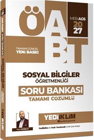 2027 MEB AGS ÖABT Sosyal Bilgiler Öğretmenliği Tamamı Çözümlü Soru Bankası