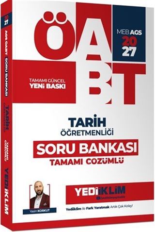 2027 MEB AGS ÖABT Tarih Öğretmenliği Tamamı Çözümlü Soru Bankası