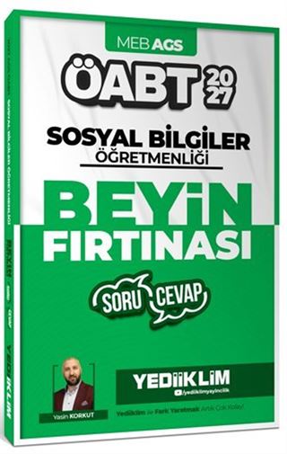 2027 MEB AGS ÖABT Sosyal Bilgiler Öğretmenliği Beyin Fırtınası Soru Cevap