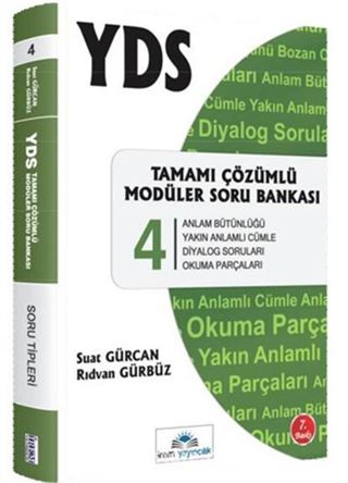 YDS Tamamı Çözümlü Soru Bankası Serisi 4