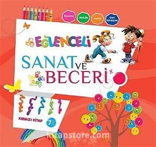 Eğlenceli Sanat ve Beceri Kırmızı Kitap 7 Yaş