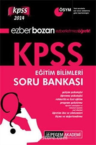 2014 KPSS Ezberbozan Eğitim Bilimleri Soru Bankası