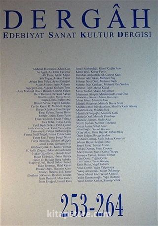 Dergah Edebiyat Sanat Kültür Dergisi 253-264 Cilt:22