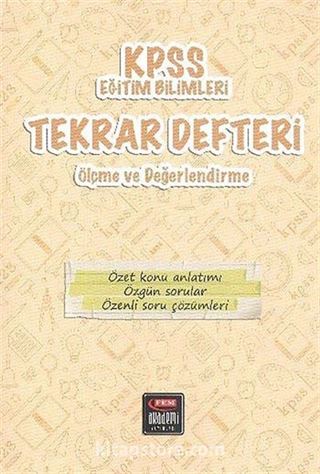 2014 KPSS Eğitim Bilimleri Tekrar Defteri Ölçme ve Değerlendirme