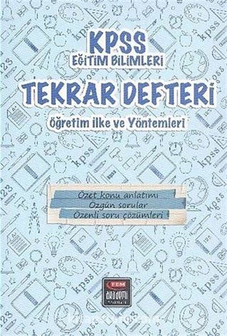 2014 KPSS Eğitim Bilimleri Tekrar Defteri Öğretim İlke ve Yöntemleri