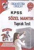 2014 KPSS Sözel Mantık Yaprak Test
