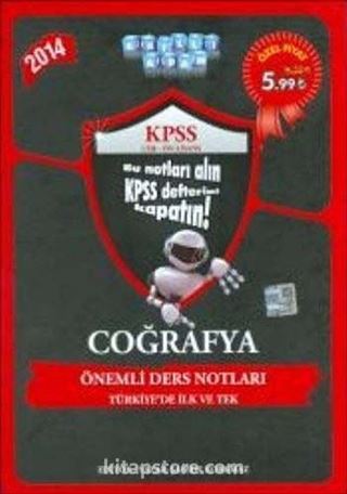 2014 KPSS Coğrafya Önemli Ders Notları