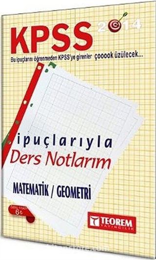 2014 KPSS Matematik / Geometri İpuçlarıyla Ders Notlarım