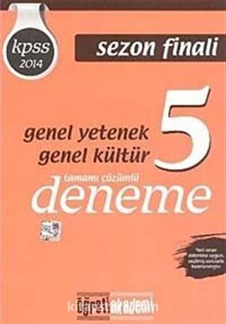 2014 KPSS Genel Yetenek Genel Kültür Sezon Finali Tamamı Çözümlü 5 Deneme